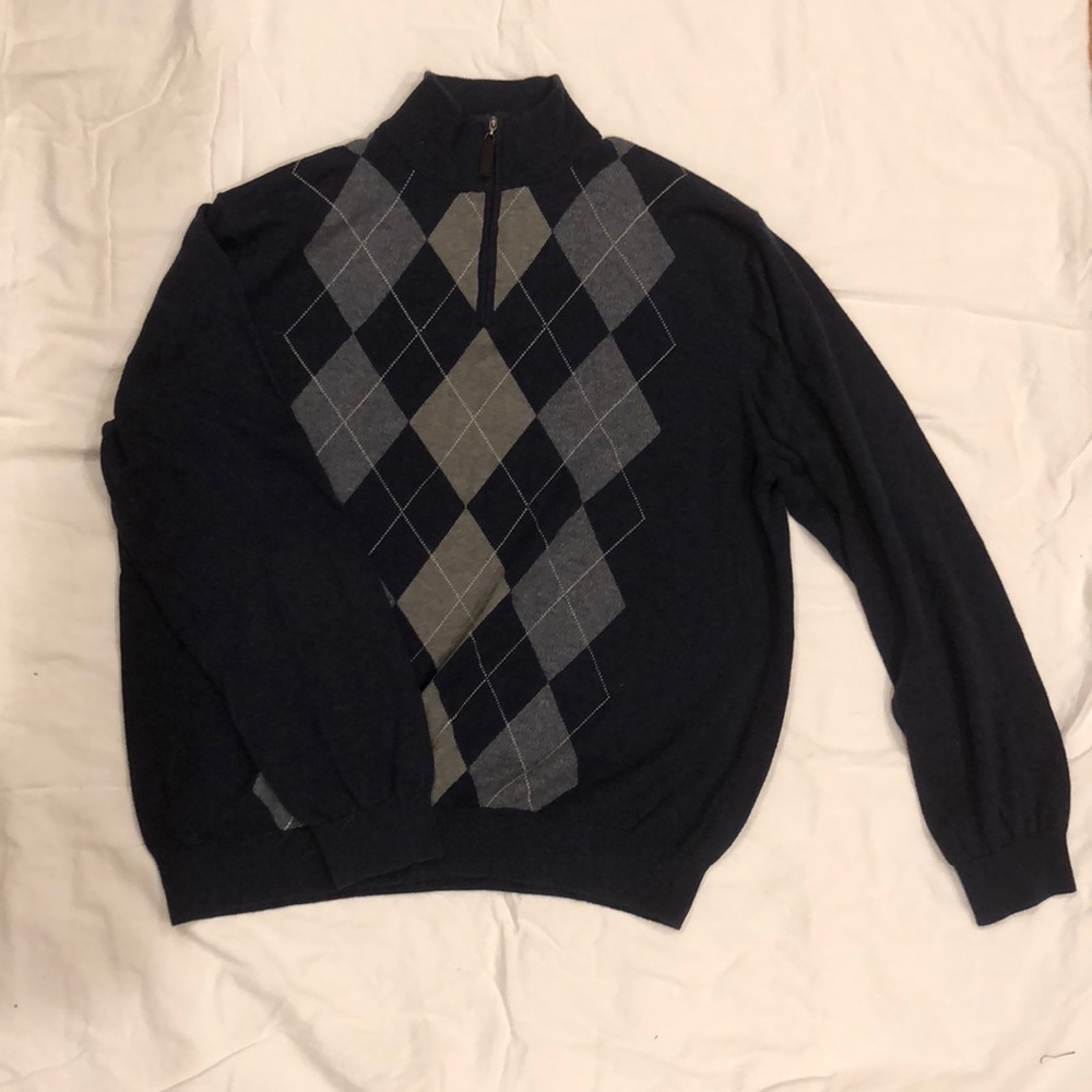Tasso Elba Argyle Sweater